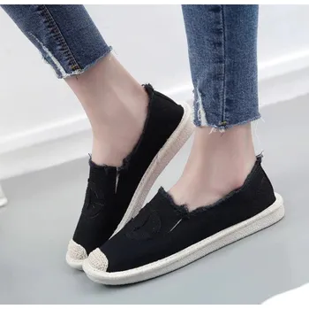 Dámské baleríny Dámské stylové mokasíny černá 35