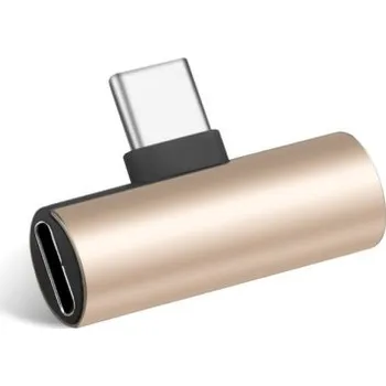 Redukce Adaptér USB-C na 3,5mm jack / USB-C K62 zlatá