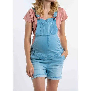 Love2wait Těhotenské šortky s laclem světle modré džínové Dungaree Short Denim Velikost: 26