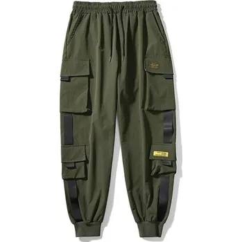 Pánské kalhoty Cargo kalhoty A3110 armádní zelená XL 1