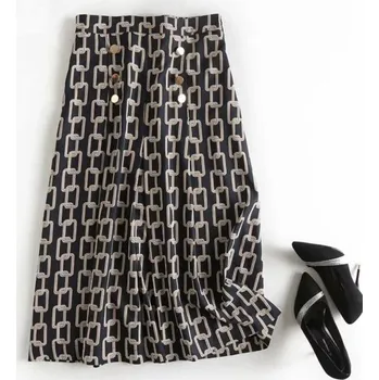 Dámská sukně Dámská midi sukně s motivem řetězu M
