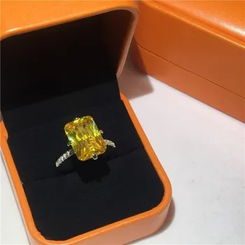 Šperk Dámský prstýnek D1032 žlutá 7