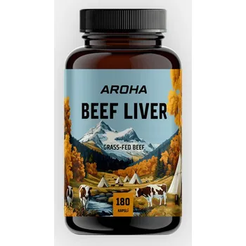 Přírodní produkt Aroha Beef Liver – česká hovězí játra 180 kapslí