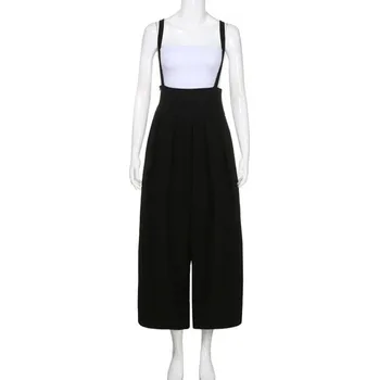 Dámský overall Dámský overal se širokými nohavicemi černá S