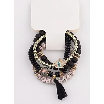 Náramek Dámský korálkový náramek 4 ks H634 7