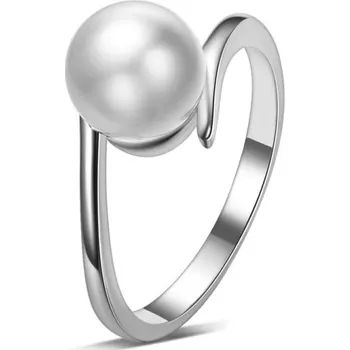 Prsten Dámský prstýnek s perlou D1245 stříbrná 7