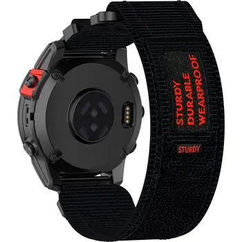 Řemínek na hodinky 4wrist Velcro řemínek pro Garmin 20 mm - Black + 2 měsíce na vrácení zboží