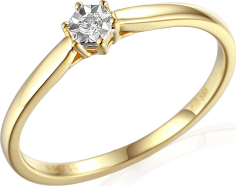 Gems, Decentní prsten Dara, kombinované zlato s brilianty, vel. 50, prům. 15.9 mm, 585-38-1-2671.2ZB0.0.50.HSI1.000