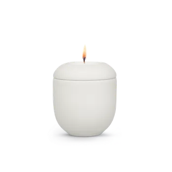 Smuteční dekorace Keramická miniurna Akari - Slonově bílá