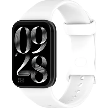 4wrist Silikonový řemínek pro Xiaomi 9 Pro a 8 Pro - White + 2 měsíce na vrácení zboží