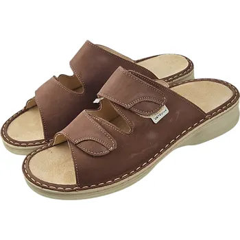 Dámské pantofle 1400 - 66 kožené zdravotní nazouváky 40