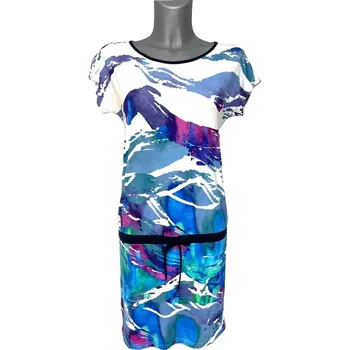 Dámské šaty Scharf Dámské letní šaty přepásané azurové Size: S