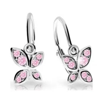 Náušnice CUTIE Dětské zlaté náušnice motýl