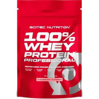 Scitec Nutrition 100% Whey Protein Professional 500 g, jahoda