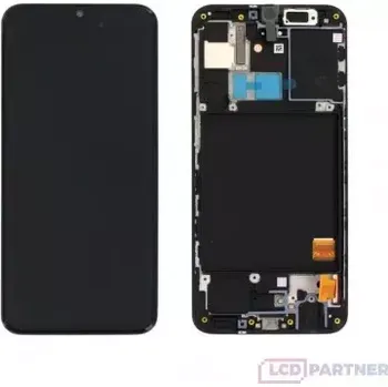 Náhradní díl pro mobilní telefon oem Samsung Galaxy A31 (SM-A315F) LCD + dotyková deska + přední kryt black - oled otisk prstu