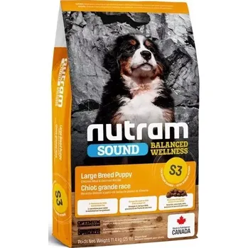 Krmivo pro psa S3 Nutram Sound Large Breed Puppy 3x11,4kg+DOPRAVA ZDARMA+masíčka Perrito 50g! (+ SLEVA PO REGISTRACI / PŘIHLÁŠENÍ!)