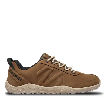 Pánská treková obuv BENNON Barefoot Kožené hnědé, 42