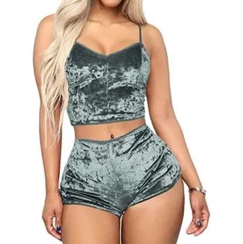 Dámské noční prádlo Dámské pyžamo P2941 šedá XS