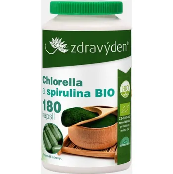 Přírodní produkt Zdravý den Chlorella a spirulina Bio