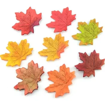 umělá květina Dekorativní javorové listy - 100 ks náhodná