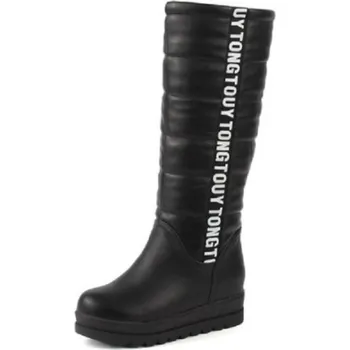 Dámské kozačky Dámské zimní nepromokavé kozačky J1821 černá 36