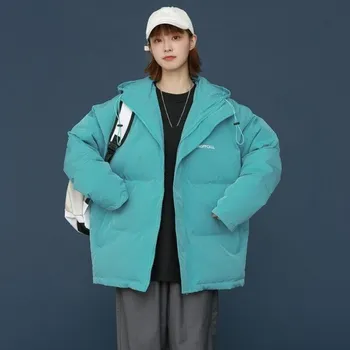 Dámská zimní bunda P2158 tyrkysová S