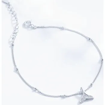 Náramek Dámský řetízkový náramek ploutev