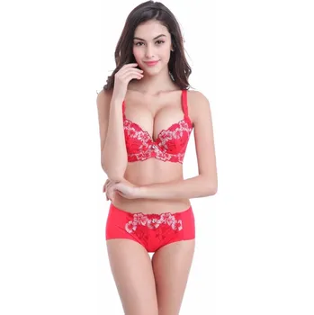 Souprava dámského spodního prádla Dámský sexy set - podprsenka a kalhotky červená 70B