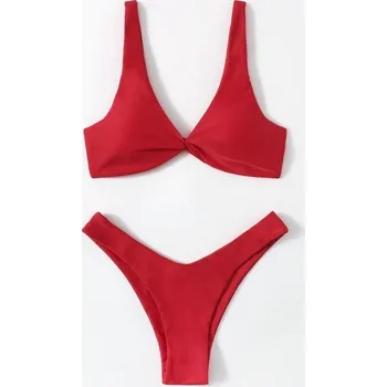 Dámské plavky Dámské bikiny P553 červená L