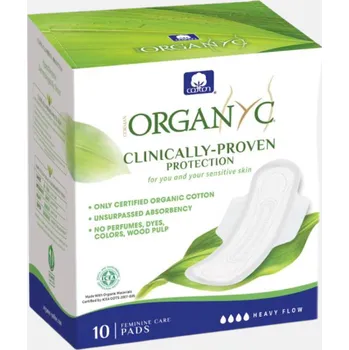 Menstruační vložka Organyc Bio noční dámské vložky Heavy dlouhé