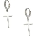 Dámské náušnice s křížkem