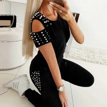 Dámské kalhoty Dámský top a kalhoty B904 černá S