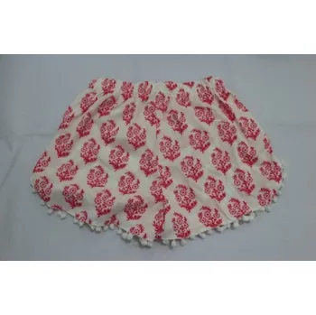 Dámské kraťasy Dámské šortky s červenými květinami L