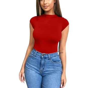 Body Dámské body s krátkým rukávem B757 červená XL