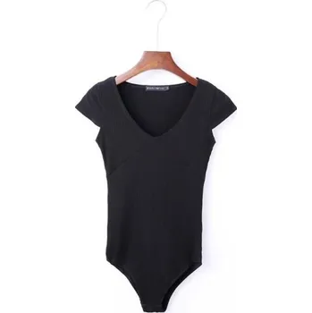 Body Dámské body s krátkým rukávem B719 černá M