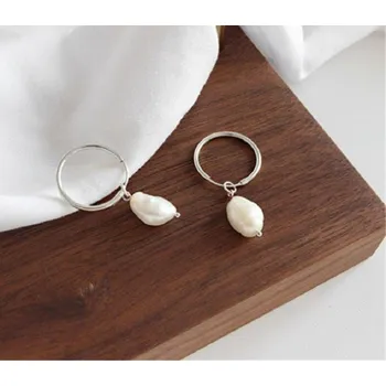 Náušnice Dámské náušnice kruhy R119 stříbrná 1