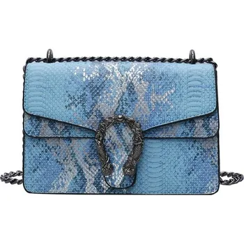 Kabelka Dámská kožená kabelka M1361 modrá