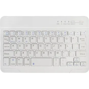 Bezdrátová bluetooth klávesnice bílá 2