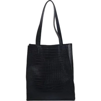 Kabelka Dámská taška se vzorem hadí kůže černá
