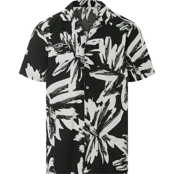 Pánská košile LIVERGY® Pánská volnočasová košile (černá/bílá, XL (43/44))