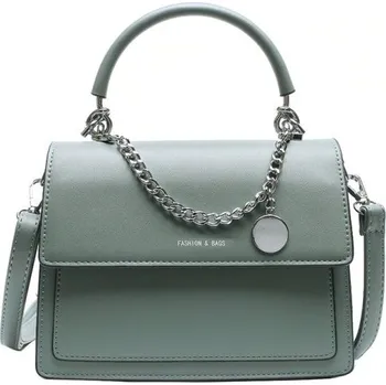 Kabelka Dámská kožená kabelka malá M685 tyrkysová