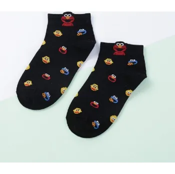 Dámské ponožky Dámské ponožky s maňásky černá