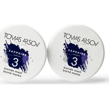 Vlasová regenerace Tomas Arsov SAPPHIRE blond maska double pack 2x 100ml