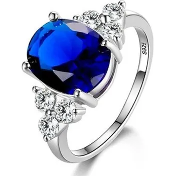 Prsten Dámský prstýnek D2694 tmavě modrá 6