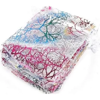 Dárková taška Dárkové pytlíky z organzy 50 ks bílá S