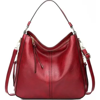 Kabelka Dámská kožená kabelka M815 vínová