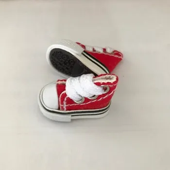 Doplněk pro panenku Boty na tkaničky pro Barbie červená