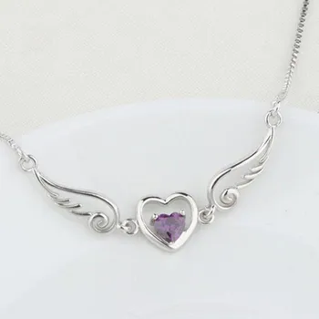 Náhrdelník Dámský náhrdelník s okřídleným srdcem J85