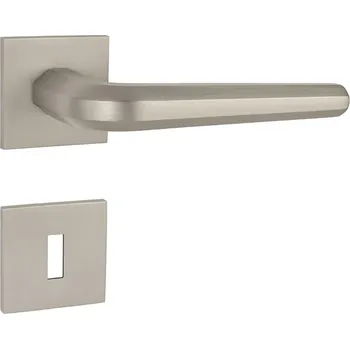 Dveřní kování TI - OKTAGON - HR 4160Q 5S rozety BBQ, klika/klika NP - Nikl perla (142)