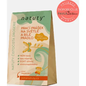 Prací prášek Natuty Prací prášek na světlé a bílé prádlo